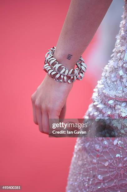 Kristen Stewart attends the "Clouds Of Sils Maria" premiere during the 67th Annual Cannes Film Festival on May 23, 2014 in Cannes, France.