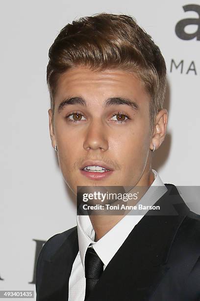 Justin Bieber attends amfAR's 21st Cinema Against AIDS Gala, Presented By WORLDVIEW, BOLD FILMS, And BVLGARI at the 67th Annual Cannes Film Festival...