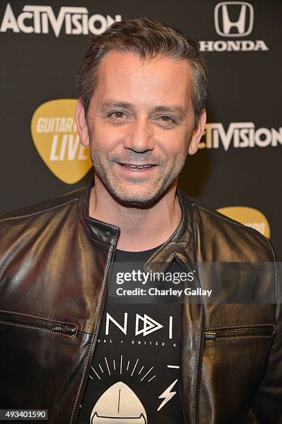 President and Chief Executive Officer of Activision Eric Hirshberg attends Activisions Guitar Hero Live launch party in Los Angeles on October 19,...