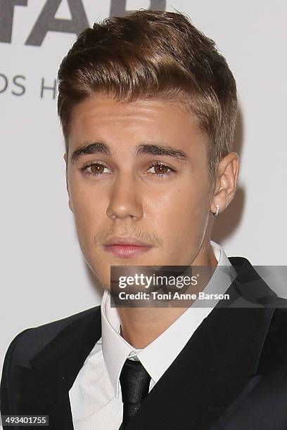 Justin Bieber attends amfAR's 21st Cinema Against AIDS Gala, Presented By WORLDVIEW, BOLD FILMS, And BVLGARI at the 67th Annual Cannes Film Festival...