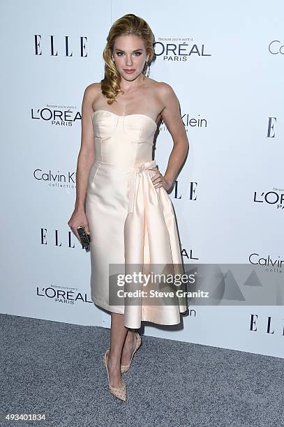 Actress MacKenzie Mauzy attends the 22nd Annual ELLE Women in Hollywood Awards at Four Seasons Hotel Los Angeles at Beverly Hills on October 19, 2015...