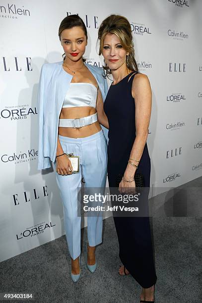 Model Miranda Kerr and ELLE Editor-in-Chief Robbie Myers attend the 22nd Annual ELLE Women in Hollywood Awards presented by Calvin Klein Collection,...
