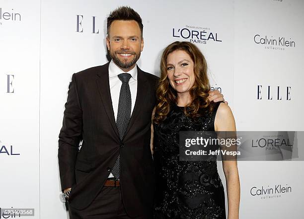 Host Joel McHale and ELLE Entertainment Director Jennifer Weisel attends the 22nd Annual ELLE Women in Hollywood Awards presented by Calvin Klein...