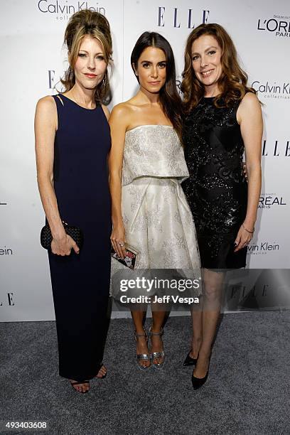 Editor-in-Chief Robbie Myers, actress Nikki Reed and ELLE Entertainment Director Jennifer Weisel attend the 22nd Annual ELLE Women in Hollywood...