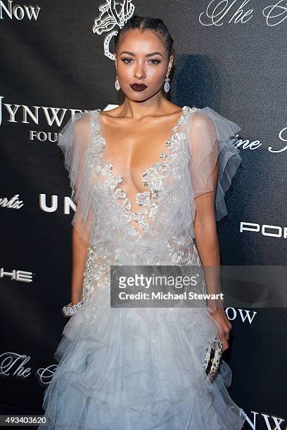 Actress Kat Graham attends the 2015 Angel Ball at Cipriani Wall Street on October 19, 2015 in New York City.