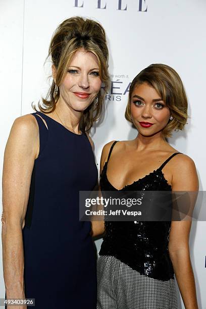 Editor-in-chief Robbie Myers and actress Sarah Hyland attend the 22nd Annual ELLE Women in Hollywood Awards presented by Calvin Klein Collection,...