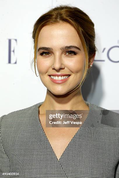 Actress Zoey Deutch attends the 22nd Annual ELLE Women in Hollywood Awards presented by Calvin Klein Collection, L’Oréal Paris, and David Yurman at...