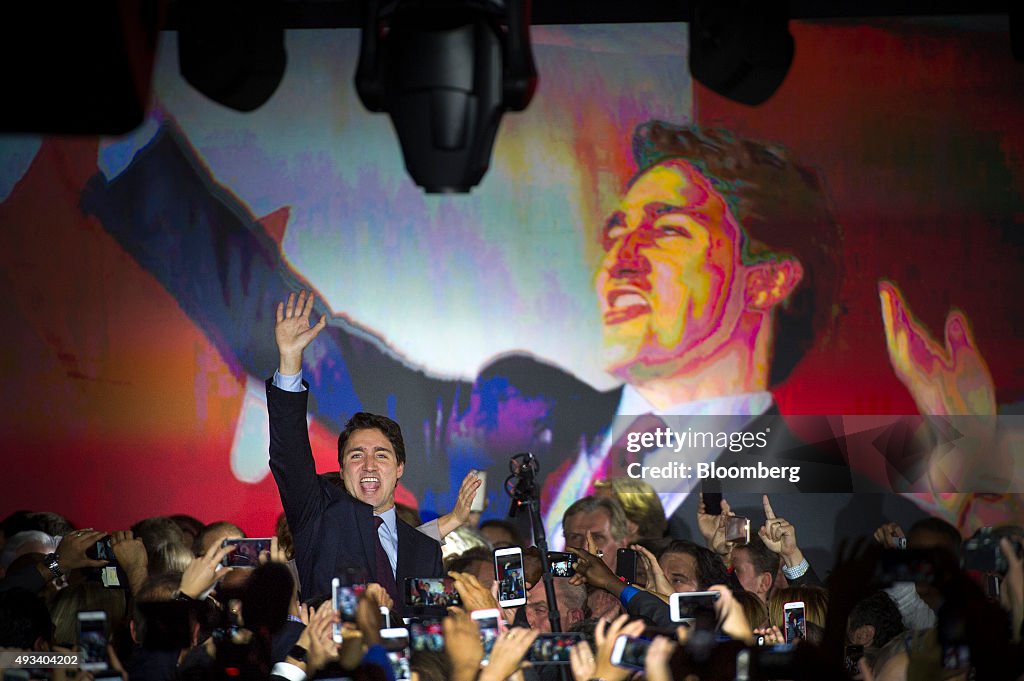 Inside The Liberal Party of Canada Leader Justin Trudeau Camp On Election Night