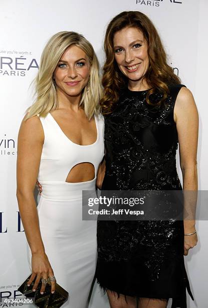 Personality Julianne Hough and ELLE Entertainment Director Jennifer Weisel attend the 22nd Annual ELLE Women in Hollywood Awards presented by Calvin...