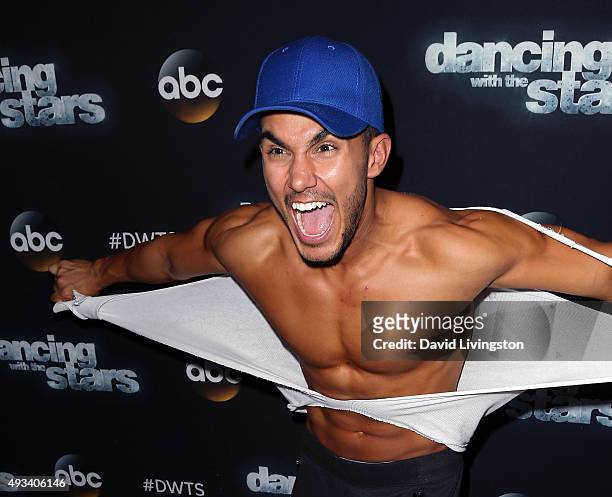 Actor Carlos PenaVega attends 'Dancing with the Stars' Season 21 at CBS Television City on October 19, 2015 in Los Angeles, California.