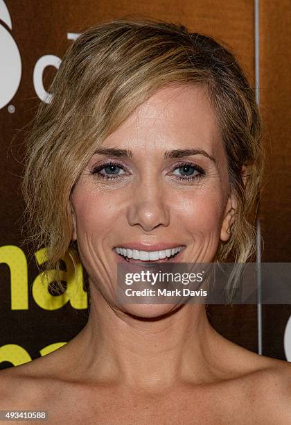 Actress Kristen Wiig attends the Los Angeles premiere of The Orchard's 'Nasty Baby' at ArcLight Cinemas on October 19, 2015 in Hollywood, California.