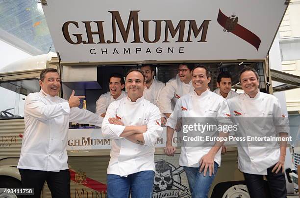 Joan Roca, Carlos Maldonado, Angel Leon, Toni Romero, Juan Antonio Medina, Sergio Torres, Diego Gallegos and Javier Torres attend VII Maison G.H....