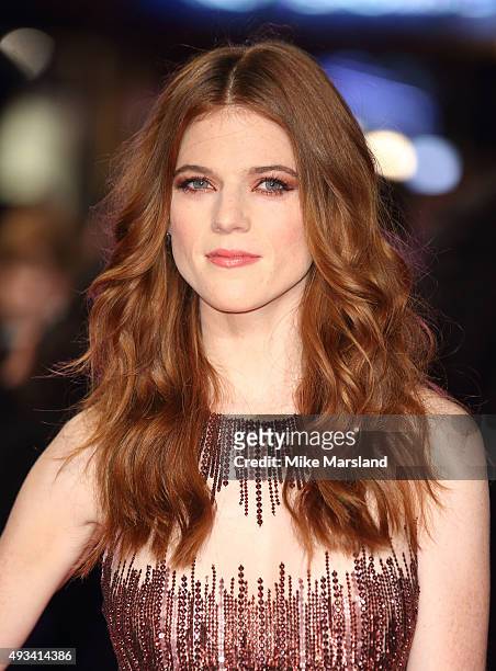 Rose Leslie attends the UK Premiere of "The Last Witch Hunter" at Empire Leicester Square on October 19, 2015 in London, England.