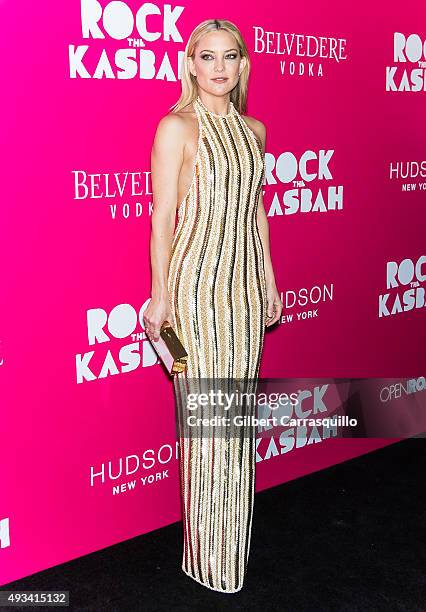 Actress Kate Hudson attends the 'Rock The Kasbah' New York Premiere at AMC Loews Lincoln Square on October 19, 2015 in New York City.