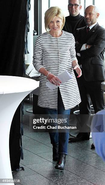 Carmen Nebel at the 'Willkommen bei Carmen Nebel' Tour - Press Conference on October 20, 2015 in Berlin, Germany.