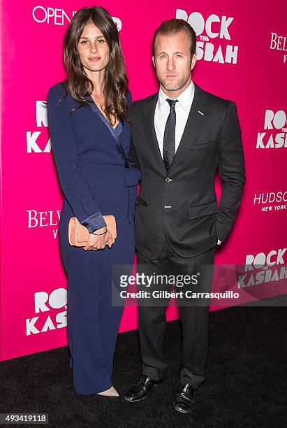 Actor Scott Caan and model Kacy Byxbee attend the 'Rock The Kasbah' New York Premiere at AMC Loews Lincoln Square on October 19, 2015 in New York...