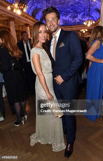 Annemarie Carpendale and Wayne Carpendale attend the 'Bayerischer Fernsehpreis 2014' at Prinzregententheater on May 23, 2014 in Munich, Germany.