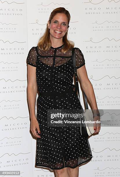 Filippa Lagerback attends the Enzo Miccio Bridal Collection on May 23, 2014 in Milan, Italy.