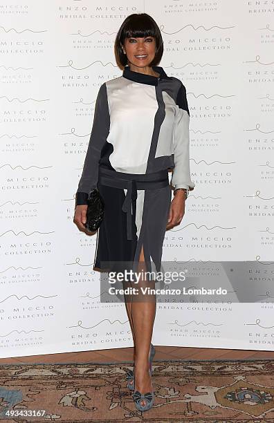Ana Laura Ribas attends the Enzo Miccio Bridal Collection on May 23, 2014 in Milan, Italy.