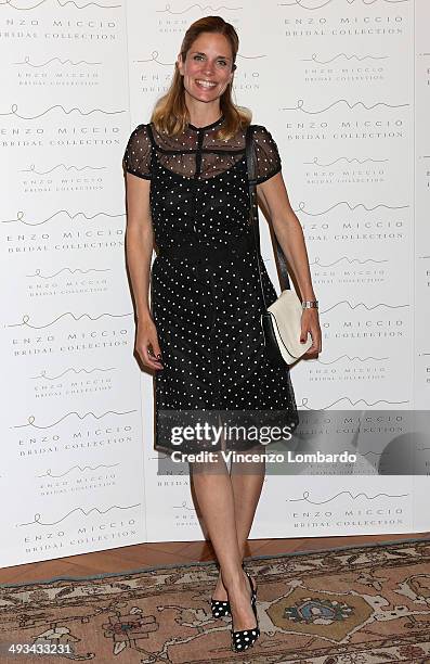 Filippa Lagerback attends the Enzo Miccio Bridal Collection on May 23, 2014 in Milan, Italy.