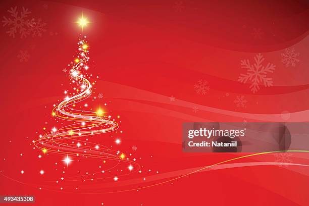 stockillustraties, clipart, cartoons en iconen met christmas background - kerstboom
