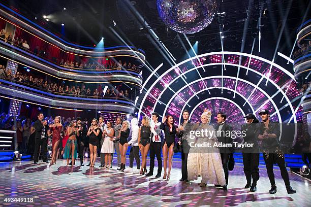 Episode 2106" - The remaining nine celebrities returned to their original professional dance partners to tackle "Famous Dances Night" on MONDAY,...