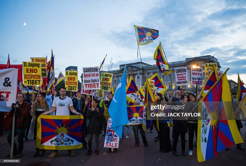 BRITAIN-CHINA-DIPLOMACY-DEMO