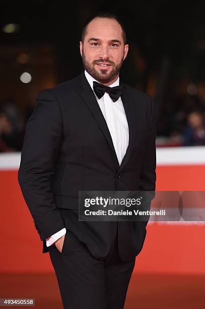 Cristiano De Masi walks the red carpet for 'Ville-Marie' during the 10th Rome Film Fest at Auditorium Parco Della Musica on October 20, 2015 in Rome,...