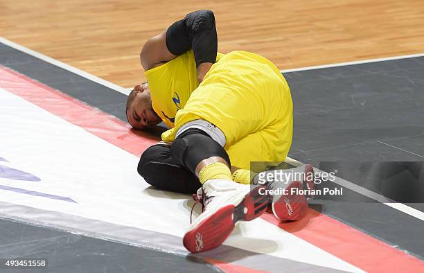 Alex King of ALBA Berlin during the game between Alba Berlin and the Grissin Bon Reggio Emilia on october 20, 2015 in Berlin, Germany.