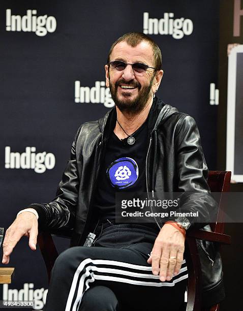 Ringo Starr launches his New Book "Photograph" at Indigo Manulife Centre on October 20, 2015 in Toronto, Canada.