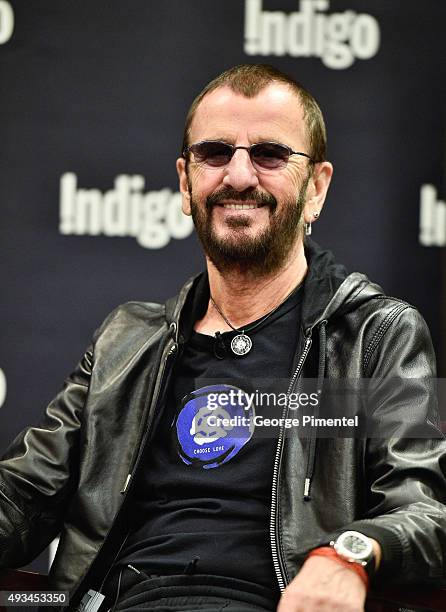 Ringo Starr launches his New Book "Photograph" at Indigo Manulife Centre on October 20, 2015 in Toronto, Canada.