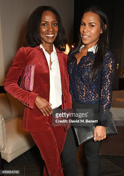 Shevanne Helmer and daughter Michelle Helmer attend the opening dinner for 12 Hay Hill hosted by 12 Hay Hill CEO Simon Robinson, Heather Kerzner and...