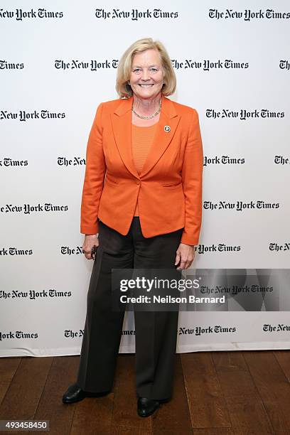 Chellie Pingree, Congresswoman attends The New York Times Food For Tomorrow Conference 2015 at Stone Barns Center for Food & Agriculture on October...