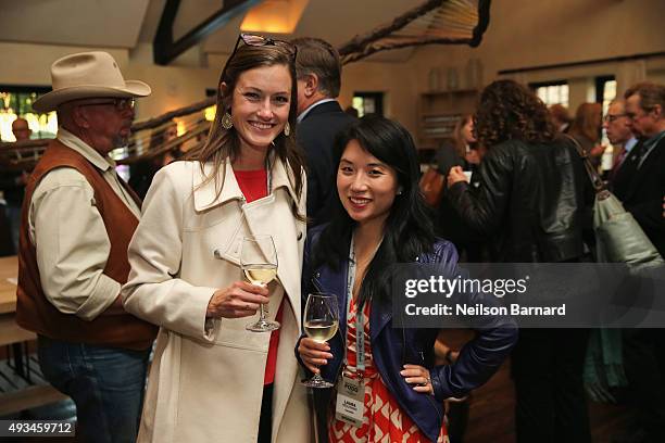 Guests attend The New York Times Food For Tomorrow Conference 2015 at Stone Barns Center for Food & Agriculture on October 20, 2015 in Pocantico...