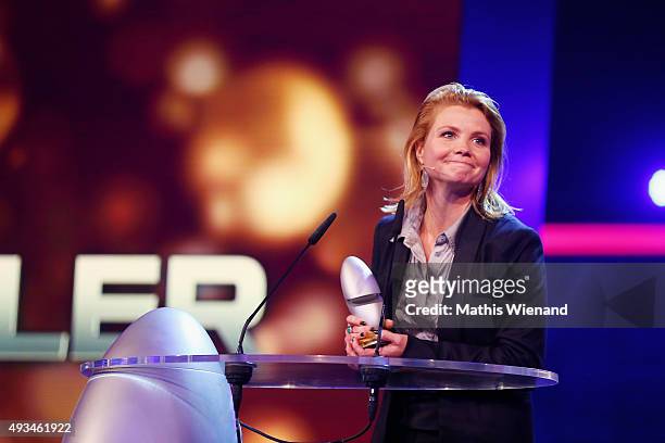 Annette Frier attends the 19th Annual German Comedy Awards at Coloneum on October 20, 2015 in Cologne, Germany.