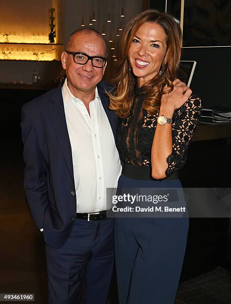 Touker Suleyman and Heather Kerzner attend the opening dinner for 12 Hay Hill hosted by 12 Hay Hill CEO Simon Robinson, Heather Kerzner and Jeanette...