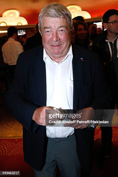 Palitical Jean-Claude Gayssot attends the 'Bigard Fete Ses 60 Ans' One Man Show at Le Grand Rex on May 23, 2014 in Paris, France.