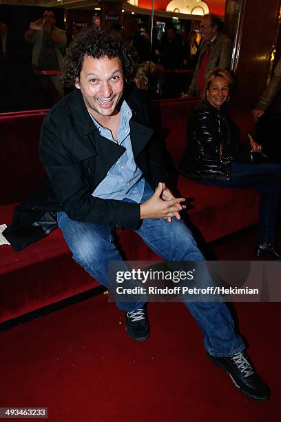 Humorist magician Eric Antoine attends the 'Bigard Fete Ses 60 Ans' One Man Show at Le Grand Rex on May 23, 2014 in Paris, France.