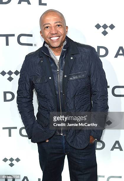Record executive Kevin Liles attends TIDAL X: 1020 Amplified by HTC at Barclays Center of Brooklyn on October 20, 2015 in New York City.