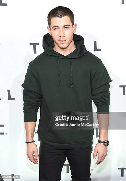 Singer-songwriter Nick Jonas attends TIDAL X: 1020 Amplified by HTC at Barclays Center of Brooklyn on October 20, 2015 in New York City.