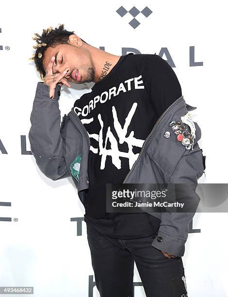 Vic Mensa attends TIDAL X: 1020 Amplified by HTC at Barclays Center of Brooklyn on October 20, 2015 in New York City.