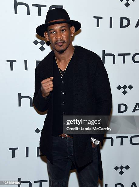 Professional boxer Daniel Jacobs attends TIDAL X: 1020 Amplified by HTC at Barclays Center of Brooklyn on October 20, 2015 in New York City.