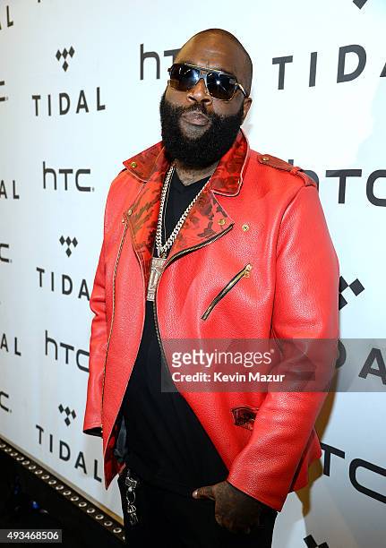 Rapper Rick Ross attends TIDAL X: 1020 Amplified by HTC at Barclays Center of Brooklyn on October 20, 2015 in New York City.
