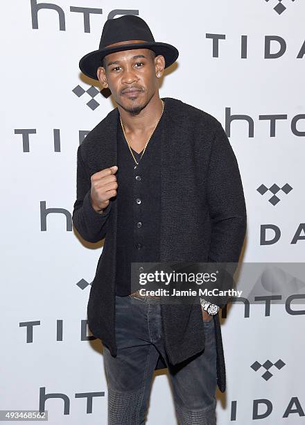 Professional boxer Daniel Jacobs attends TIDAL X: 1020 Amplified by HTC at Barclays Center of Brooklyn on October 20, 2015 in New York City.