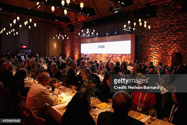 General view of atmosphere at The New York Times Food For Tomorrow Conference 2015 at Stone Barns Center for Food & Agriculture on October 20, 2015...