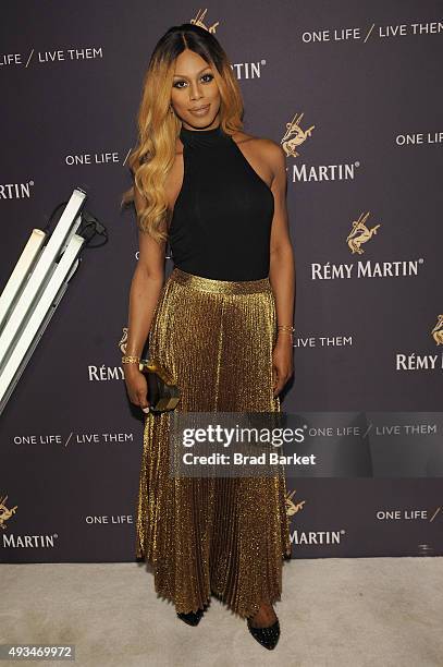 Actress Laverne Cox attends One Life/Live Them presented by Remy Martin and Jeremy Renner on October 20, 2015 in New York City.