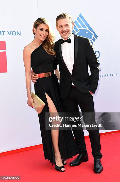 Doris Golphasin and Klaas Heufer-Umlauf attend the 'Bayerischer Fernsehpreis 2014' at Prinzregententheater on May 23, 2014 in Munich, Germany.