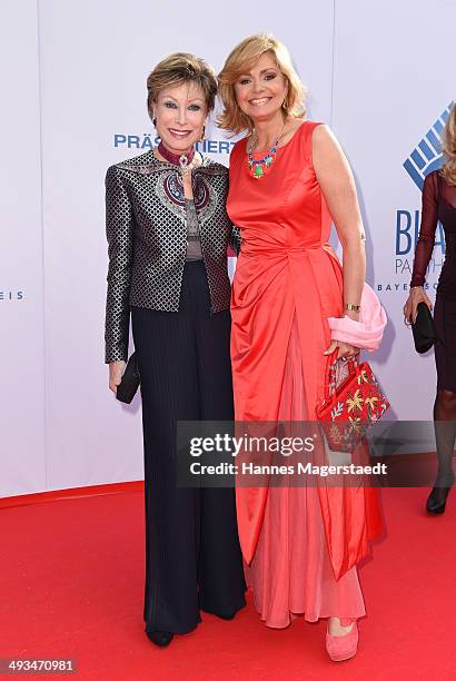 Antje-Katrin Kuehnemann and Maren Gilzer attend the 'Bayerischer Fernsehpreis 2014' at Prinzregententheater on May 23, 2014 in Munich, Germany.