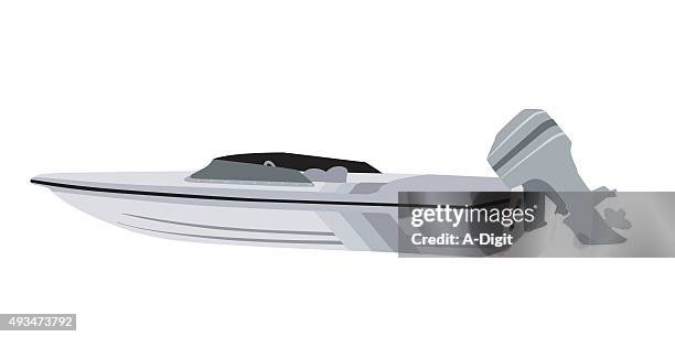 motor boat - hull stock illustrations