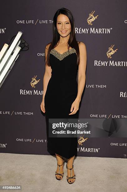 Actress Lucy Liu attends One Life/Live Them presented by Remy Martin and Jeremy Renner on October 20, 2015 in New York City.